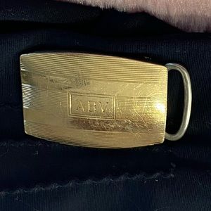 Sterling Silver & 14k Gold Belt Buckle